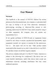 OBDSTAR BMT-08 User Manual