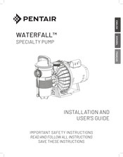 Pentair WATERFALL AF-75 Installation And User Manual