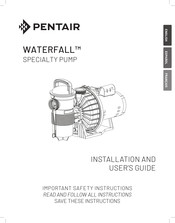 Pentair WATERFALL AF-120 Installation And User Manual