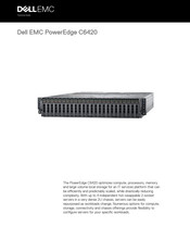 Dell EMC PowerEdge C6420 Manual