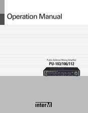 Inter-m PU-103 Operation Manual