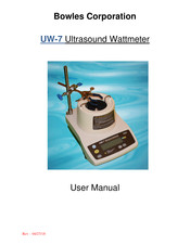 Bowles UW-7 User Manual