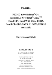 JS Automation FA-G41A User Manual