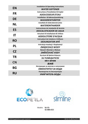 Aquion ECOPERLA slimline SLI-CS Installation & Operating Instructions Manual