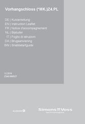 Simons Voss Technologies MK.Z4.PL Instruction Leaflet