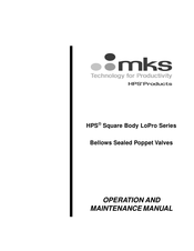 MKS HPS LPV1-40-AK Series Operation And Maintenance Manual