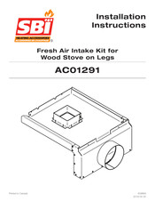 SBI AC01291 Installation Instructions Manual