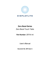 Displaylite ZBT-40 Series User Manual