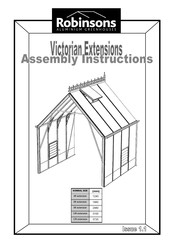 Robinsons 6' LEAN-TO 1929 Assembly Instructions Manual