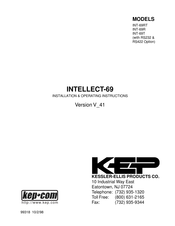 KEP INTELLECT-69 Series Installation & Operating Instructions Manual