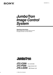 Sony JumboTron JTA-LS200 Operating Instructions Manual