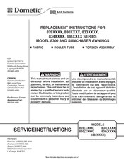 Dometic A&E Systems Sunchaser Replacement Instructions Manual
