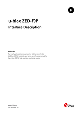 U-Blox ZED-F9P Interface Description