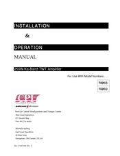 CPI T02KO Installation & Operation Manual