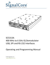 SIGNALCORE SC5313A Operating And Programming Manual