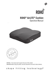 ROHO AirLITE Operation Manual