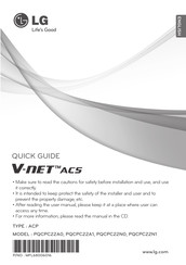 LG V-NET PQCPC22A0 Quick Manual