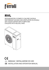 Ferroli RVL 30/3 Series Installation And Operation Manual