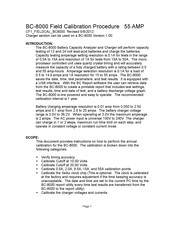 Concorde BC-8000 Field Calibration Procedure