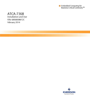 Emerson ATCA-7368 Installation And Use Manual