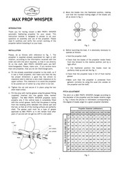 MAX PROP WHISPER 5 BLADES Manual