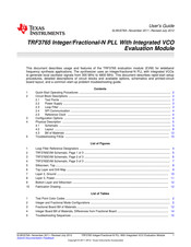 Texas Instruments TRF3765EVM User Manual