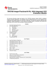 Texas Instruments TRF3765EVM User Manual