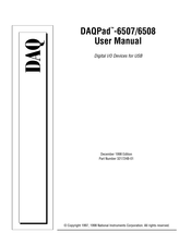 National Instruments DAQPad-6507 User Manual