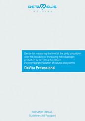 Deta-Elis DeVita Professional Instruction Manual