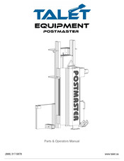 Talet Equipment Postmaster 88812 Parts & Operators Manual