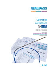 RECKMANN RKW Series Operating Instructions Manual