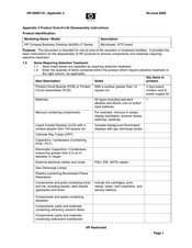 HP Compaq Business Desktop dx2000 uT Series Product End-Of-Life Disassembly Instructions