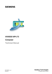 Siemens WW8000 MP4.70 Technical Manual