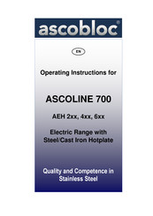 ascobloc ASCOLINE 700 AEH 2 Series Operating Instructions Manual
