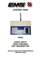 EMS SYSTEM 7000 Series Installation And Programming Instructions