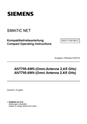 Siemens SIMATIC NET ANT795-6MN Compact Operating Instructions
