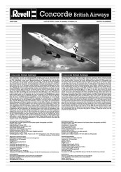 REVELL Concorde British Airways Manual
