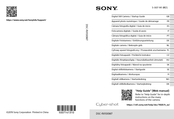 Sony Cyber-shot DSC-RX100M7 Startup Manual