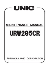Unic URW295CR Maintenance Manual