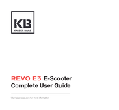 KB REVO E3 Complete User Manual