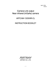 ARTRAY ARTCAM-130SWIR-CL Instruction Booklet