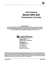 Lakeshore DRC-93C User Manual