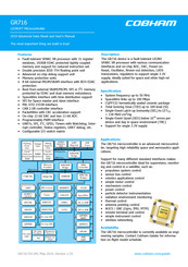 COBHAM GR716 Advanced Data Sheet And User’s Manual