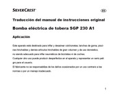 Silvercrest SGP 230 A1 Translation Of The Original Instructions For Use