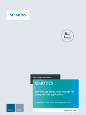 Siemens SIMOTICS VSD10 Compact Operating Instructions