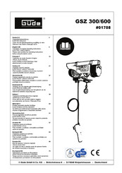 Gude GSZ 600 Translation Of Original Operating Instructions
