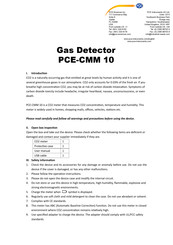 PCE Instruments PCE-CMM 10 Manual