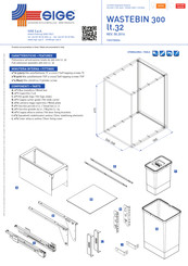 Sige WASTEBIN 300 Installation Manual