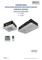 MDL Solutions PCG-08-V Installation, Operation And Service Manual