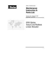 Parker ERV80 Maintenance Instruction